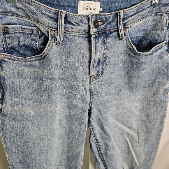 Bohme Distressed Straight Leg Jeans Size 28 - Picture 4 of 7